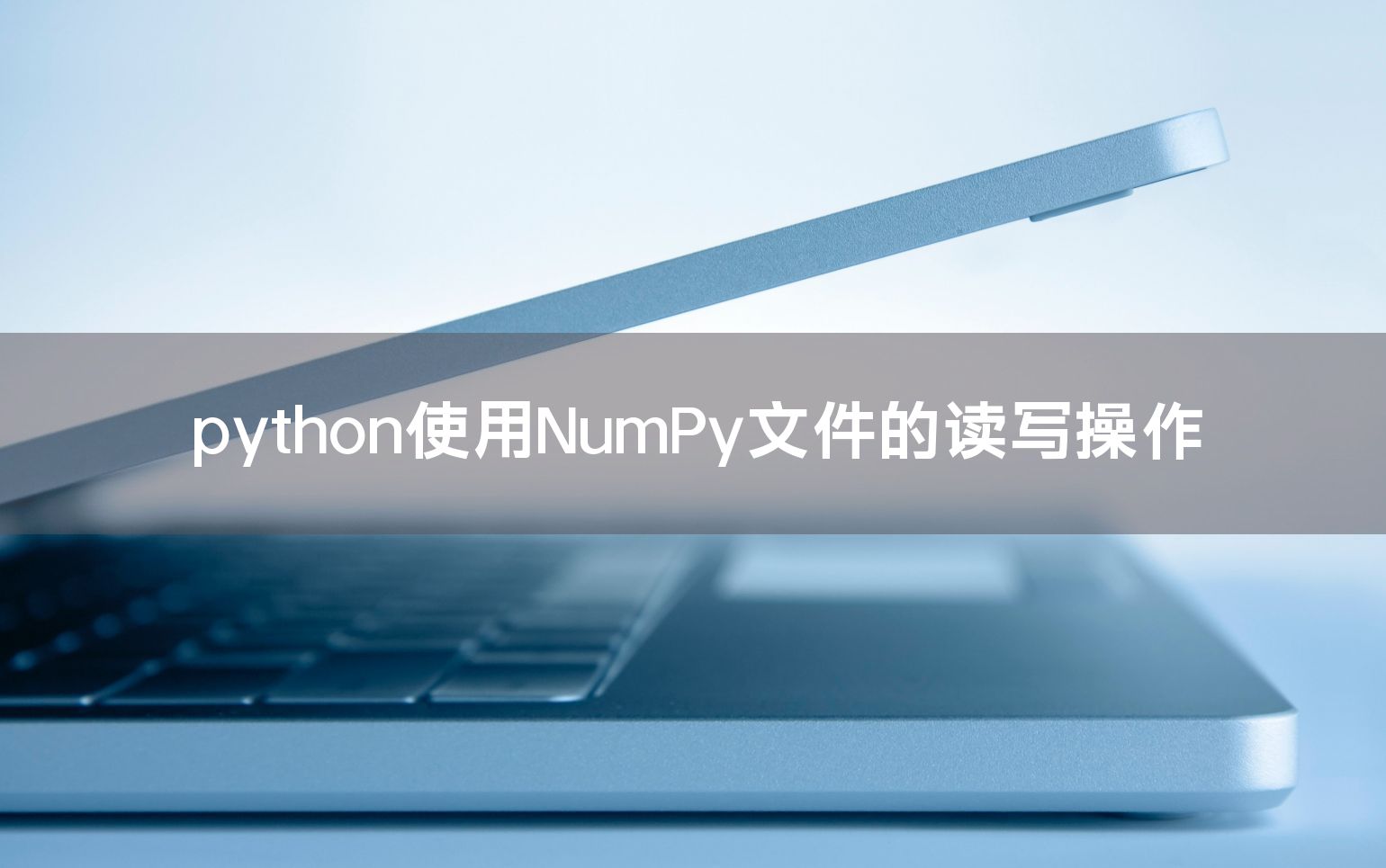 python使用NumPy文件的读写操作